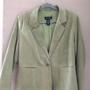 Denim and Co leather blazer